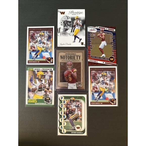 Panini Other - NFL Jayden Daniels Washington Commanders Rookie Card Lot Inserts Exclusive